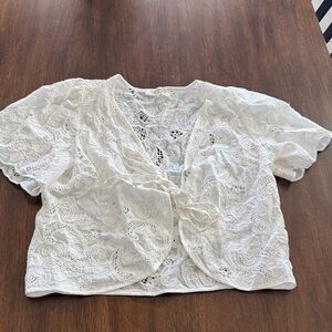 White Lace Women Top